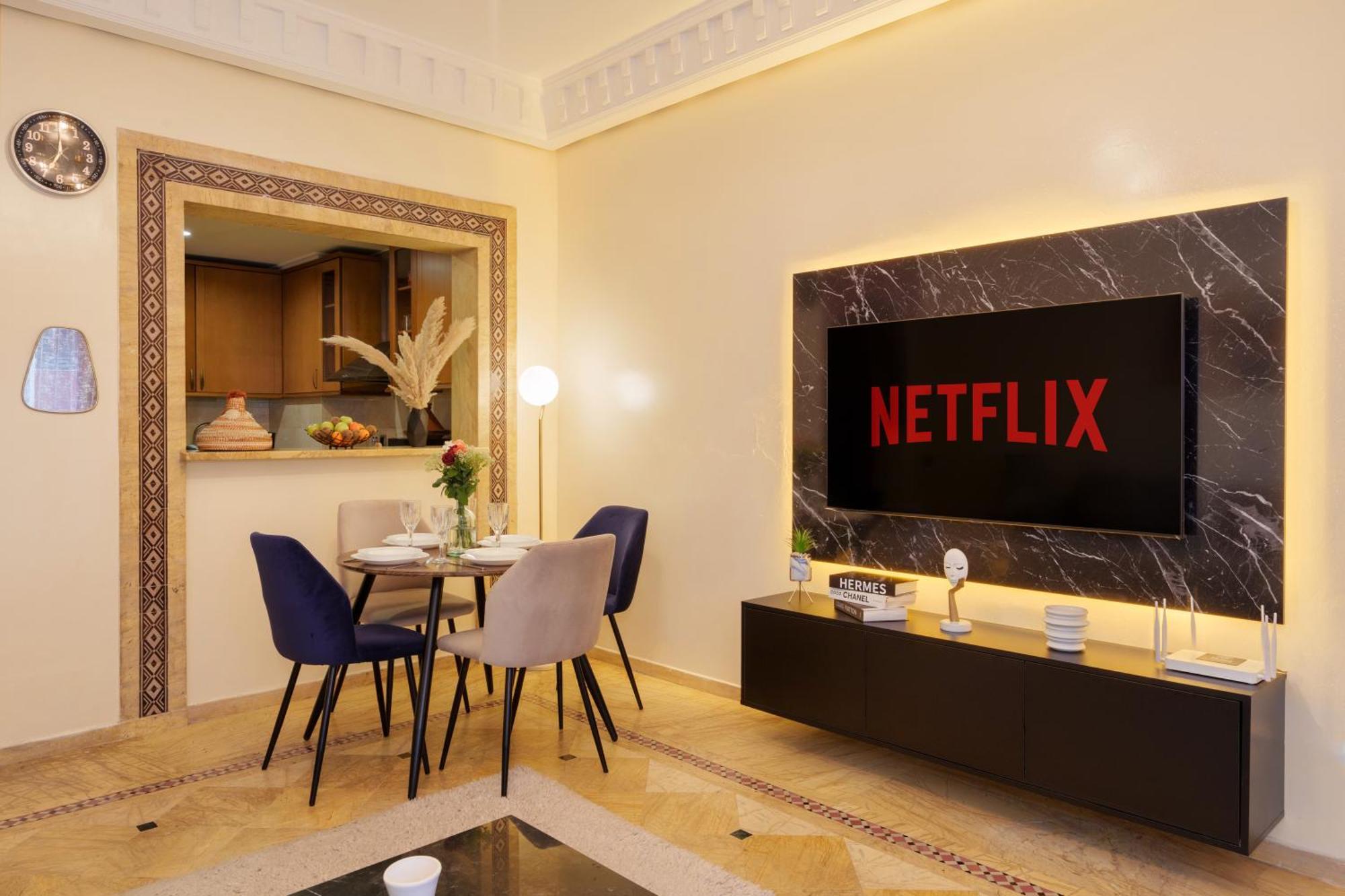 Appartement Haut Standing Gueliz Plaza Avec Vue Marrakesh Exterior photo